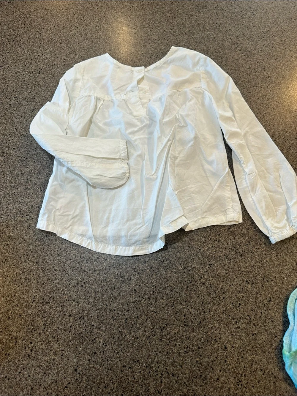 OshKosh B'gosh White Embroidered Floral Yoke Top